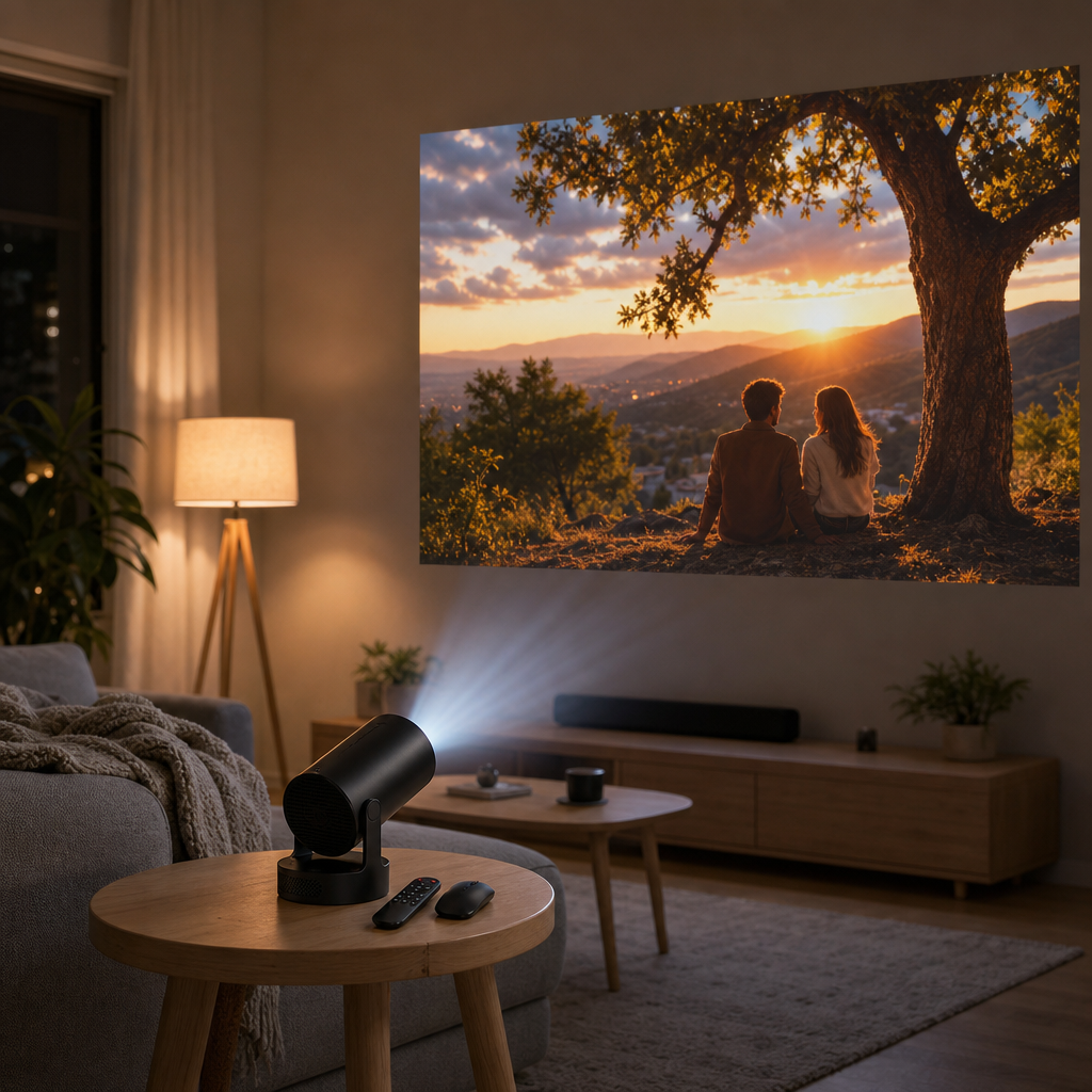 YOPI Mini Projecteur 4K Connecté