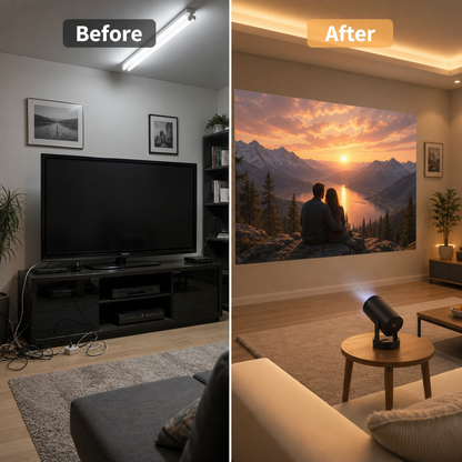 YOPI Mini Projecteur 4K Connecté