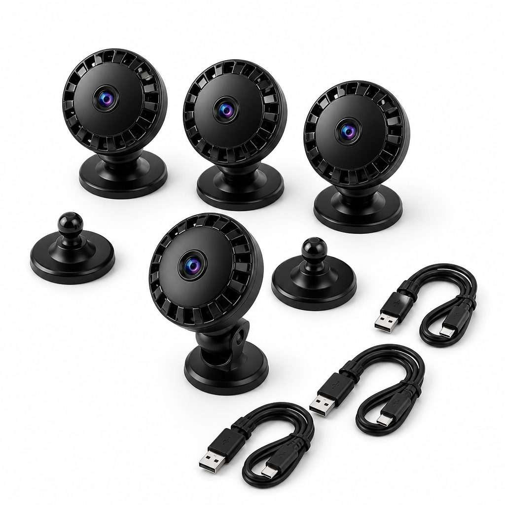 Lot de 4 YOPI Mini Caméras WiFi