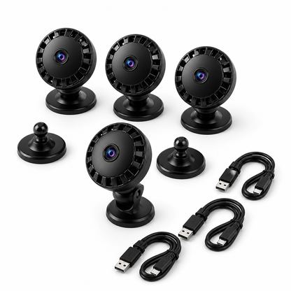 Lot de 4 YOPI Mini Caméras WiFi